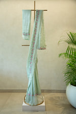 Upada Silk Hand Embroidered Saree