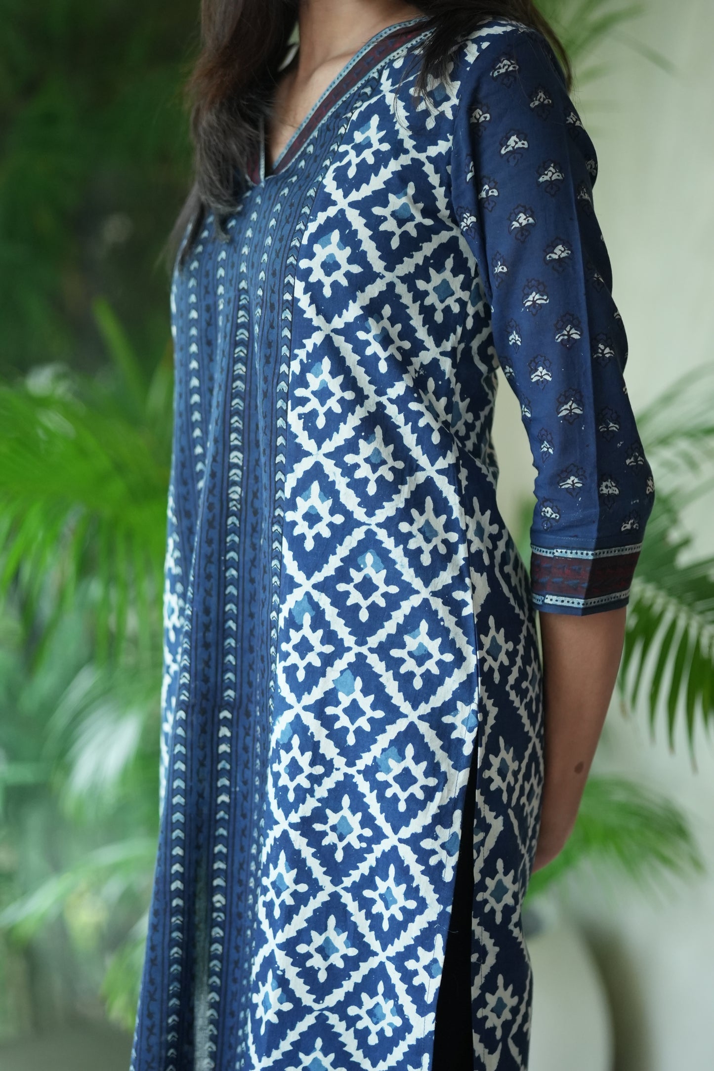 Blue Cotton Kurta