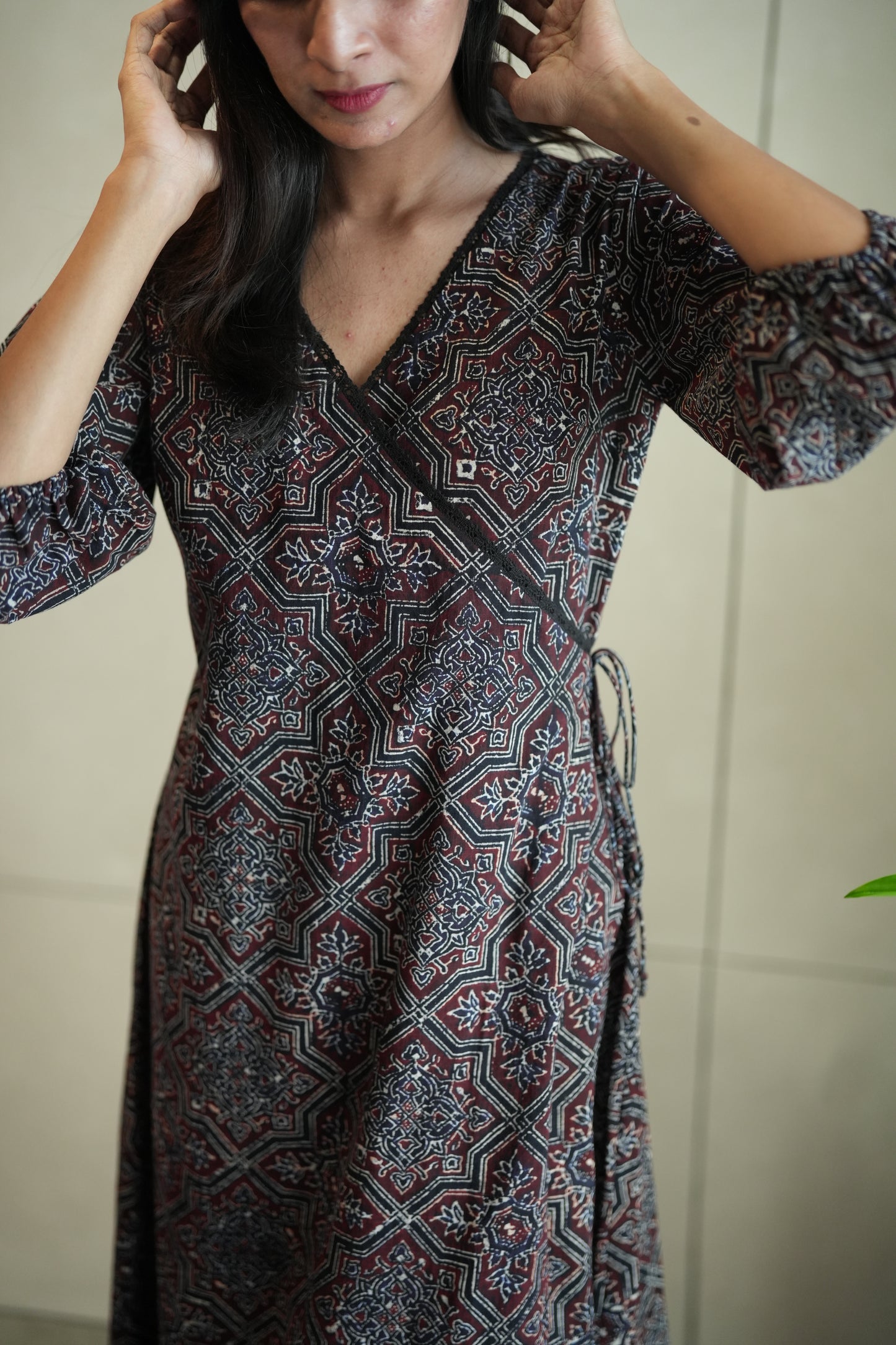 Ajrakh Wrap Dress