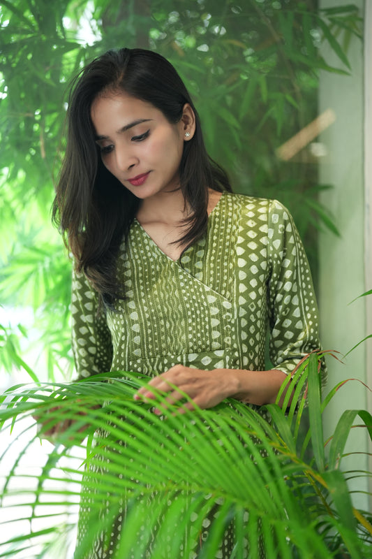 Overlap yoke Kurta