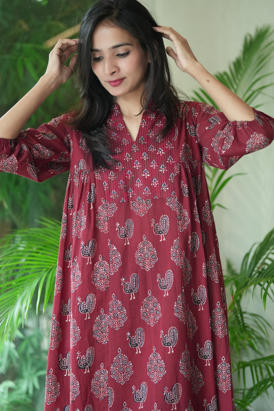 Ajrakh Print Frock