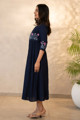Embroidered Front Open Kurti
