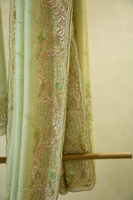 Soft Organza Hand Embroidered Saree