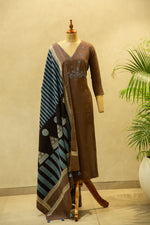 Handloom Semi Stitched Salwar Set