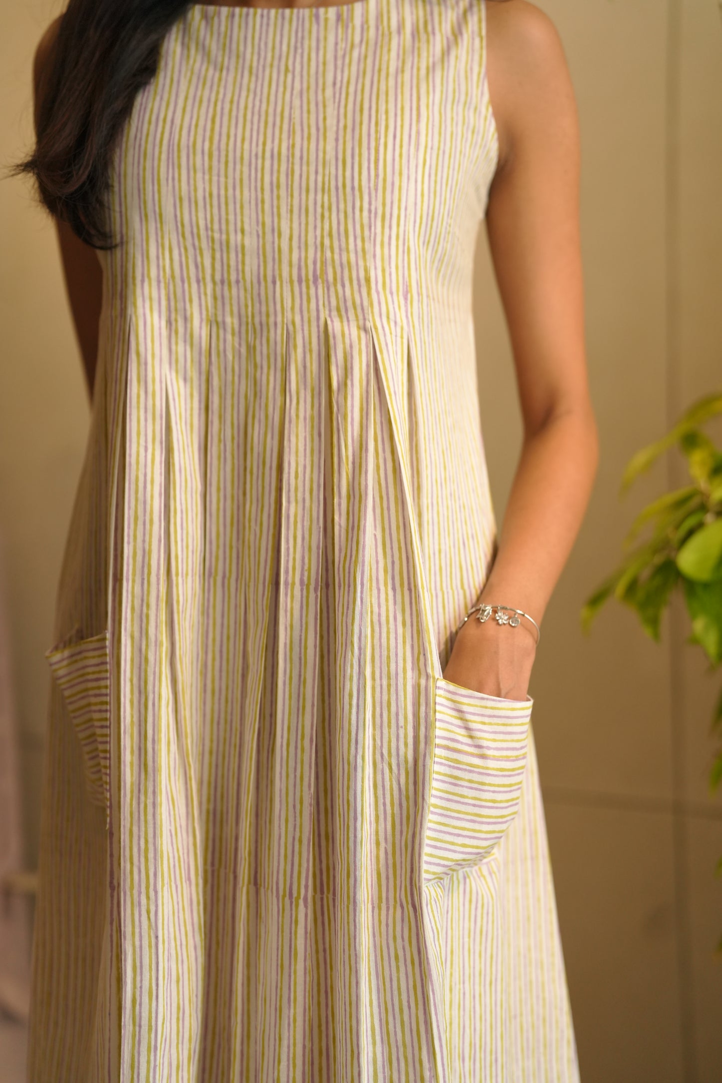 Multi colour striped frock