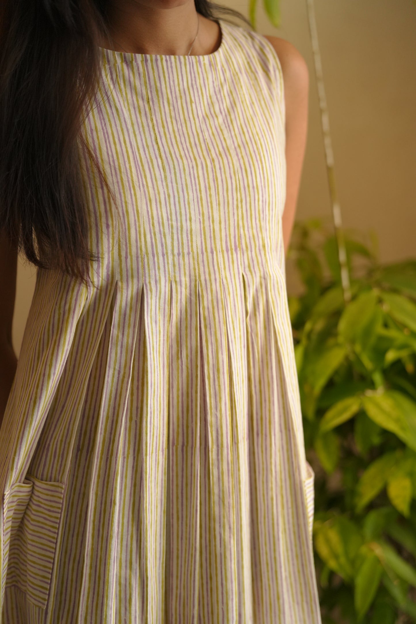 Multi colour striped frock