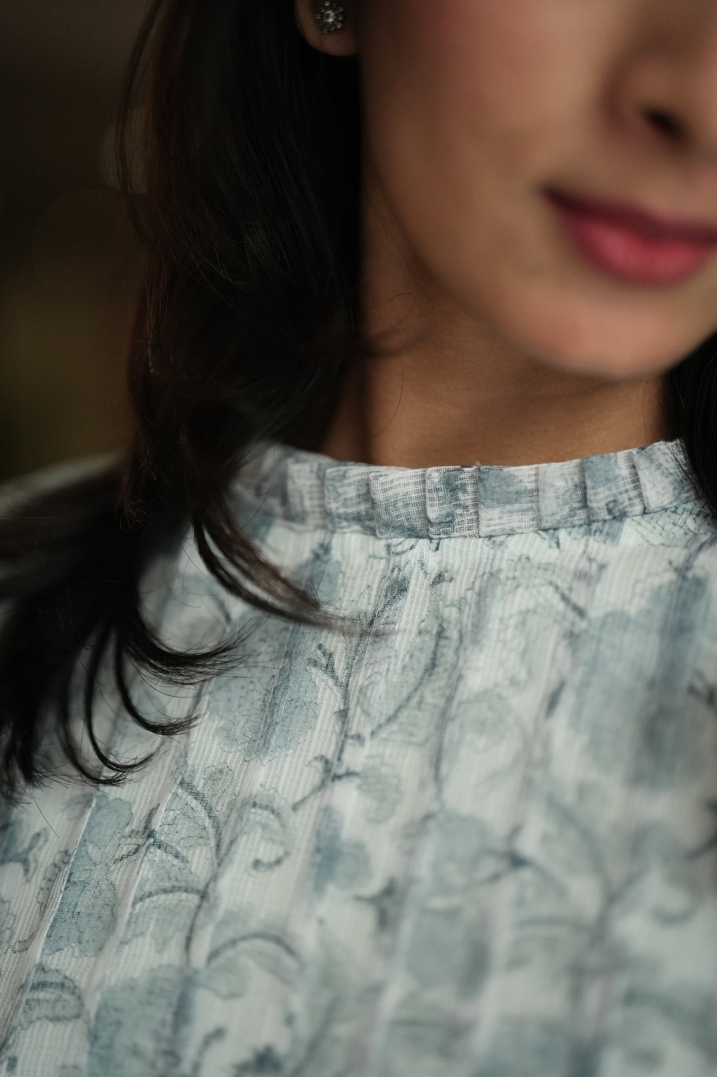 Baby blue Kota Kurta