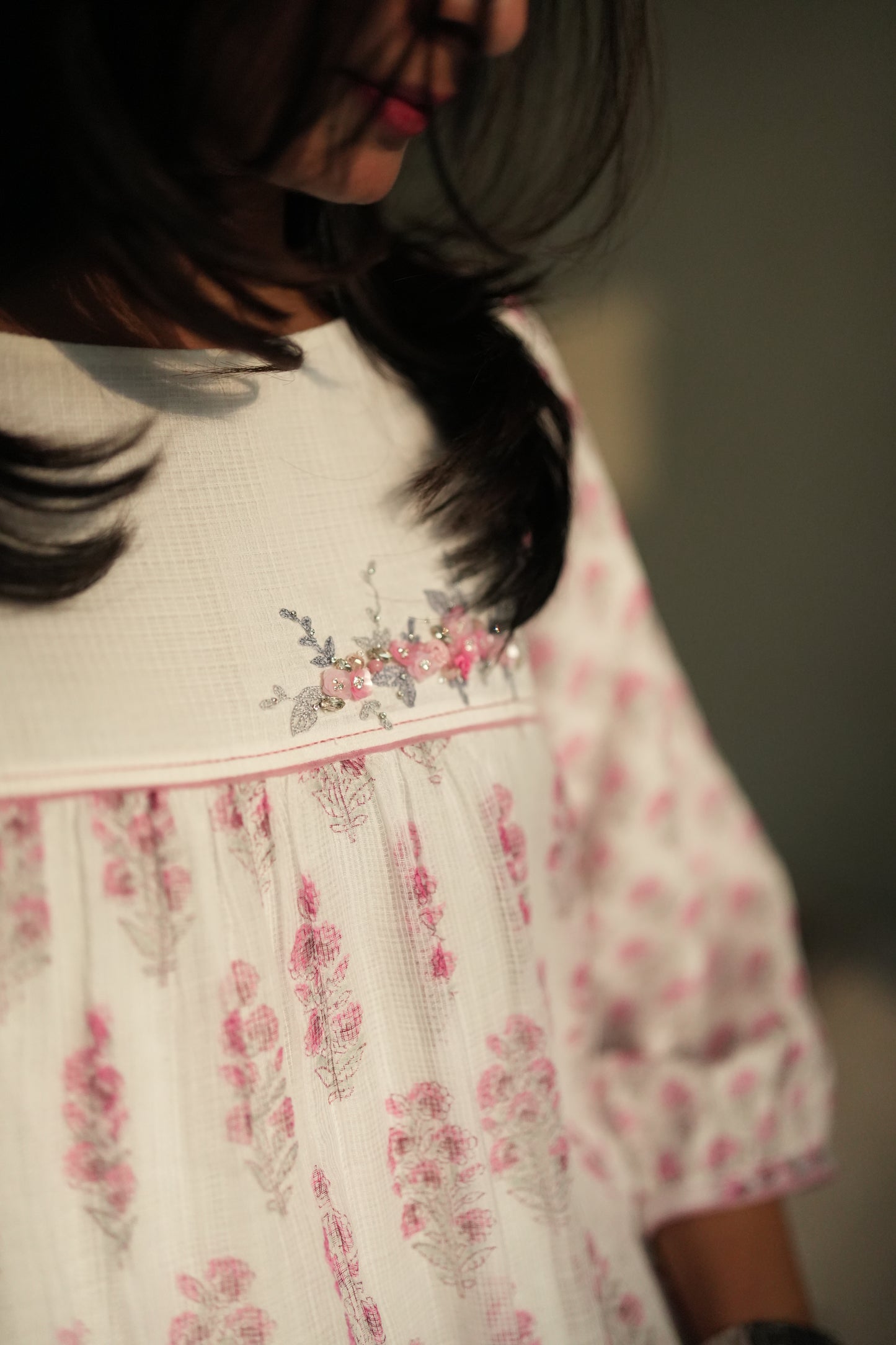 Pink and white Soft kota