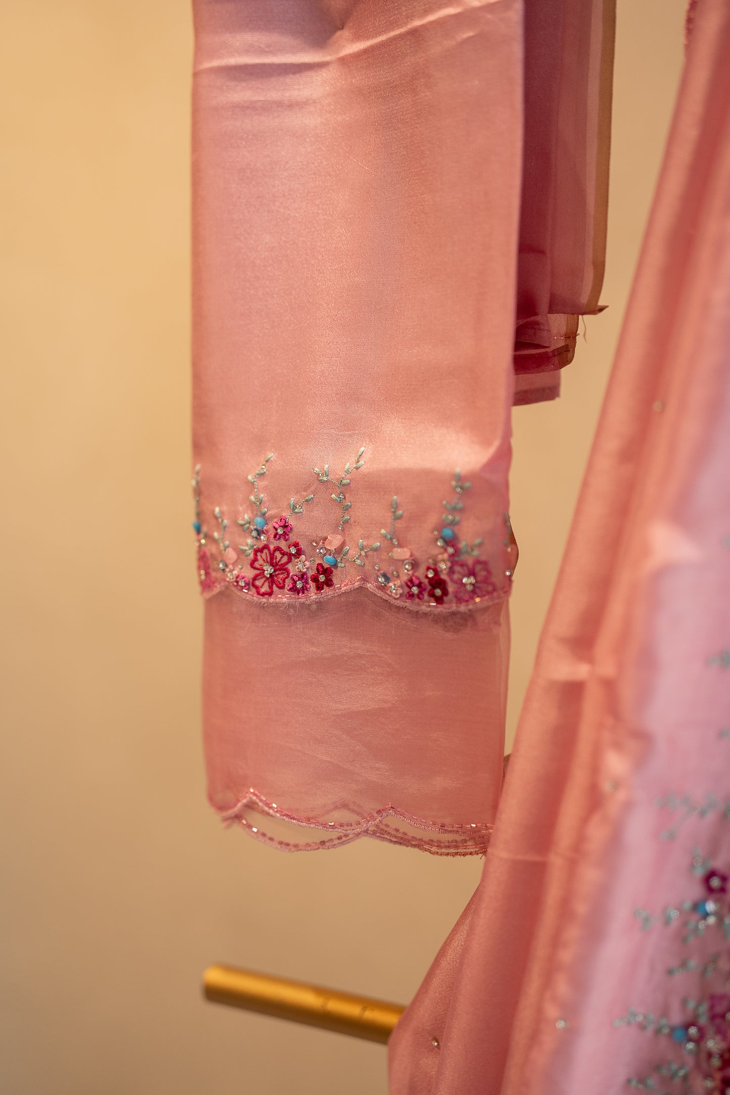 Pink Upada silk saree