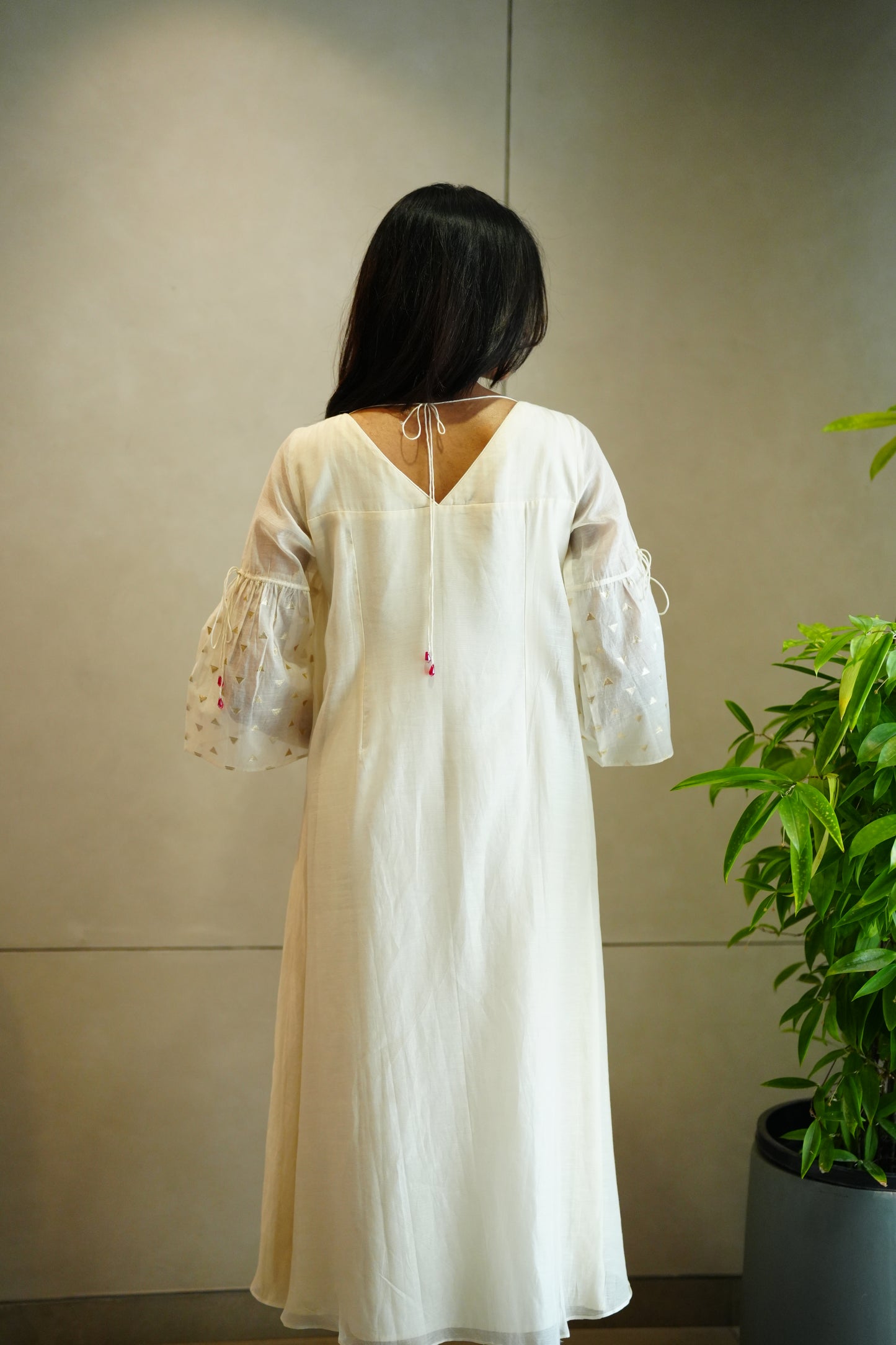 chanderi frock