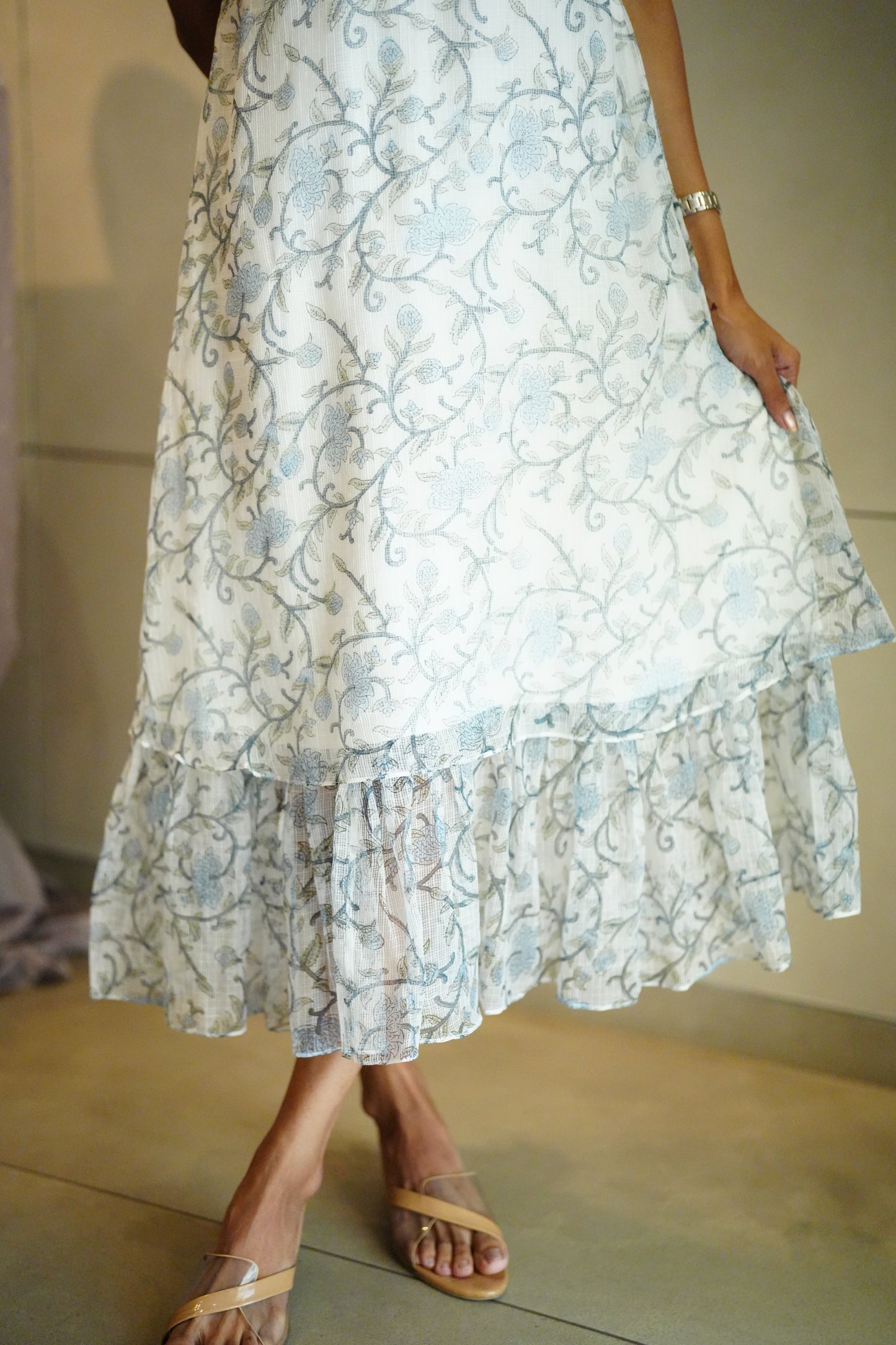kotta printed layered frock