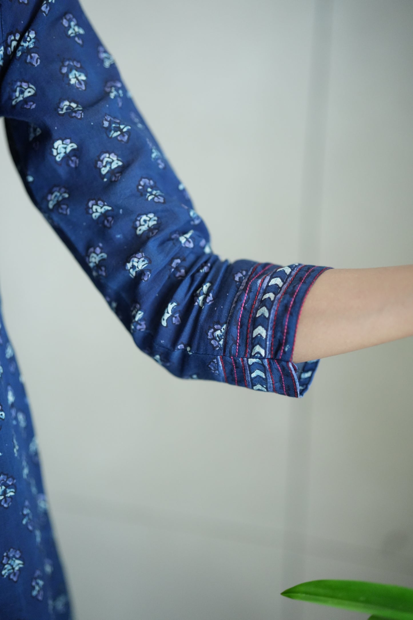 Indigo Printed Ajrakh Frock