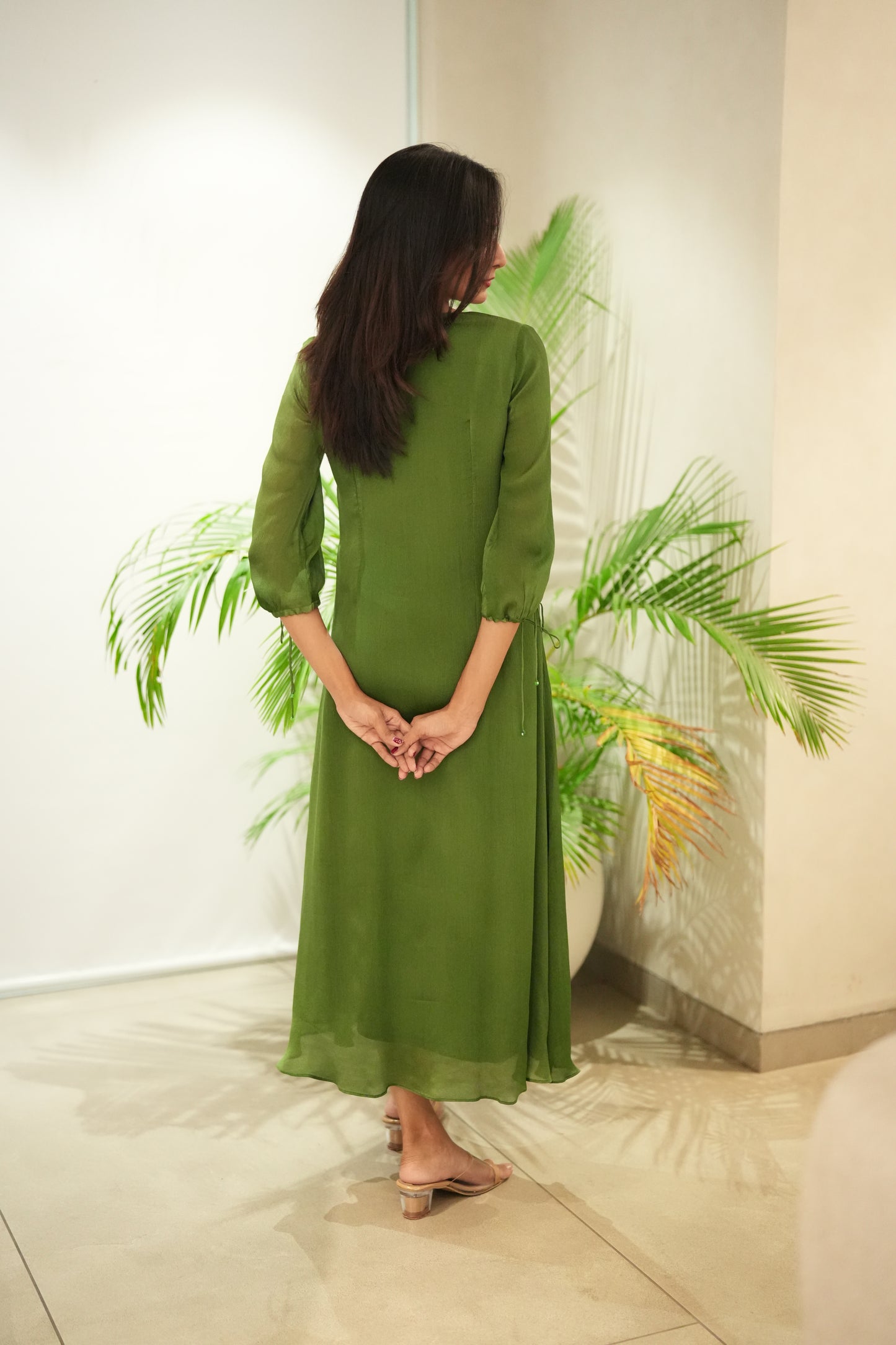 Green Chinnon Frock
