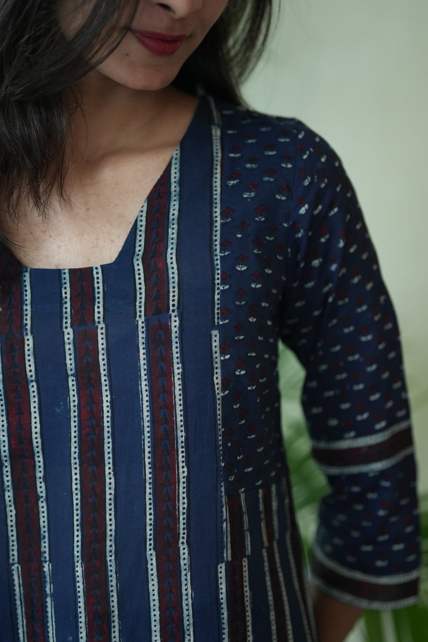 Ajrakh Mul Cotton Kurta