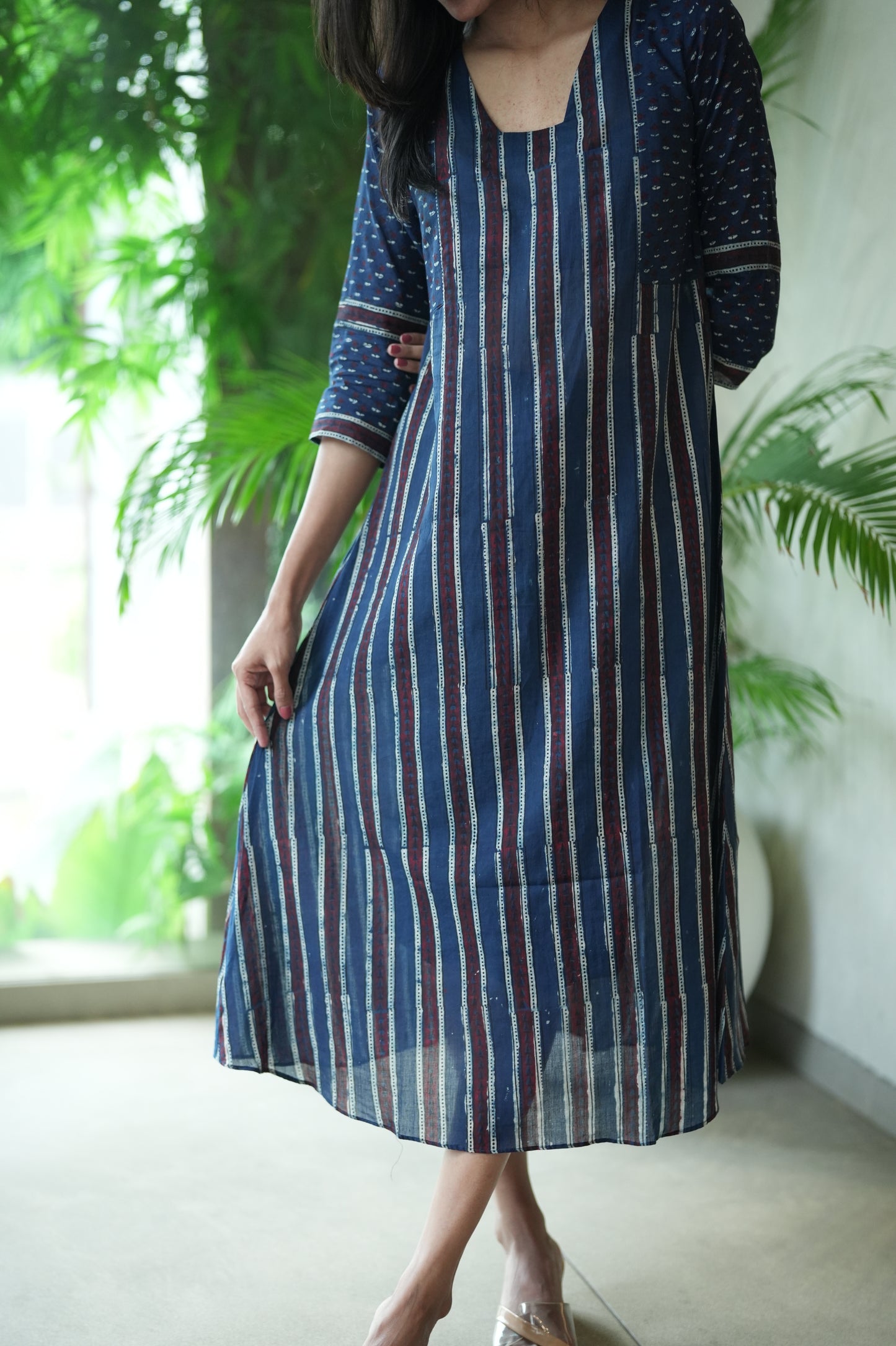 Ajrakh Mul Cotton Kurta