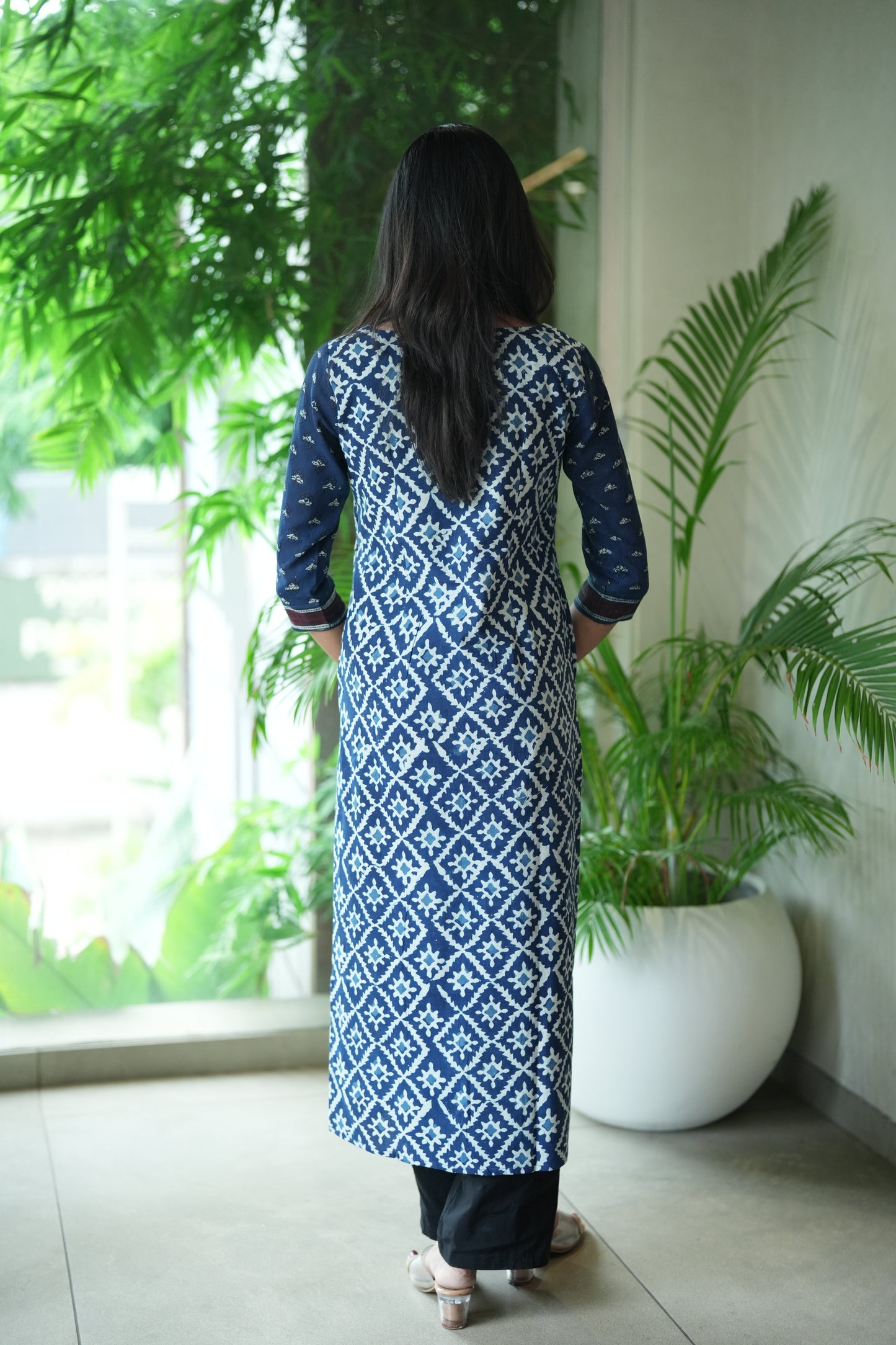 Blue Cotton Kurta