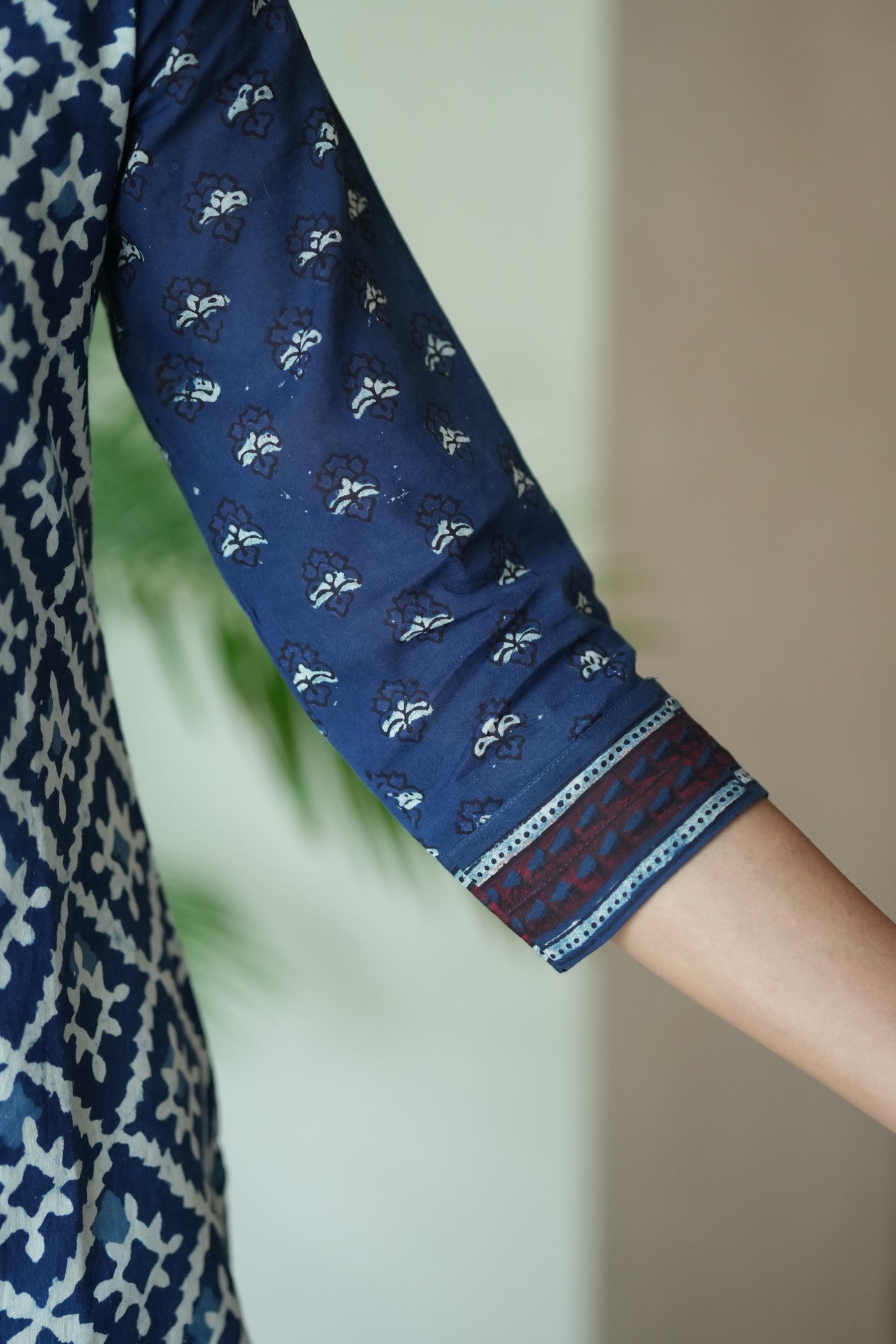 Blue Cotton Kurta