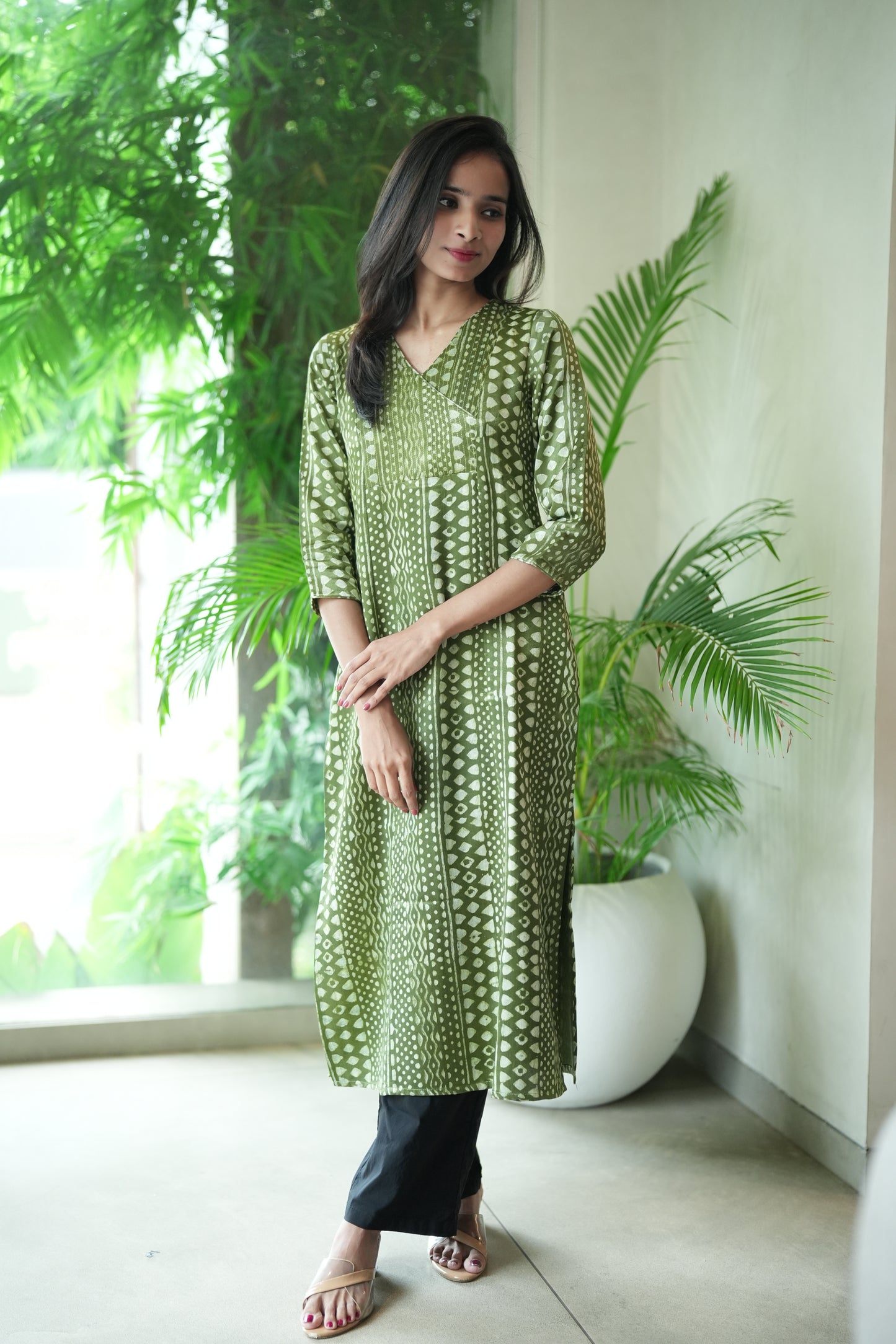 Overlap yoke Kurta