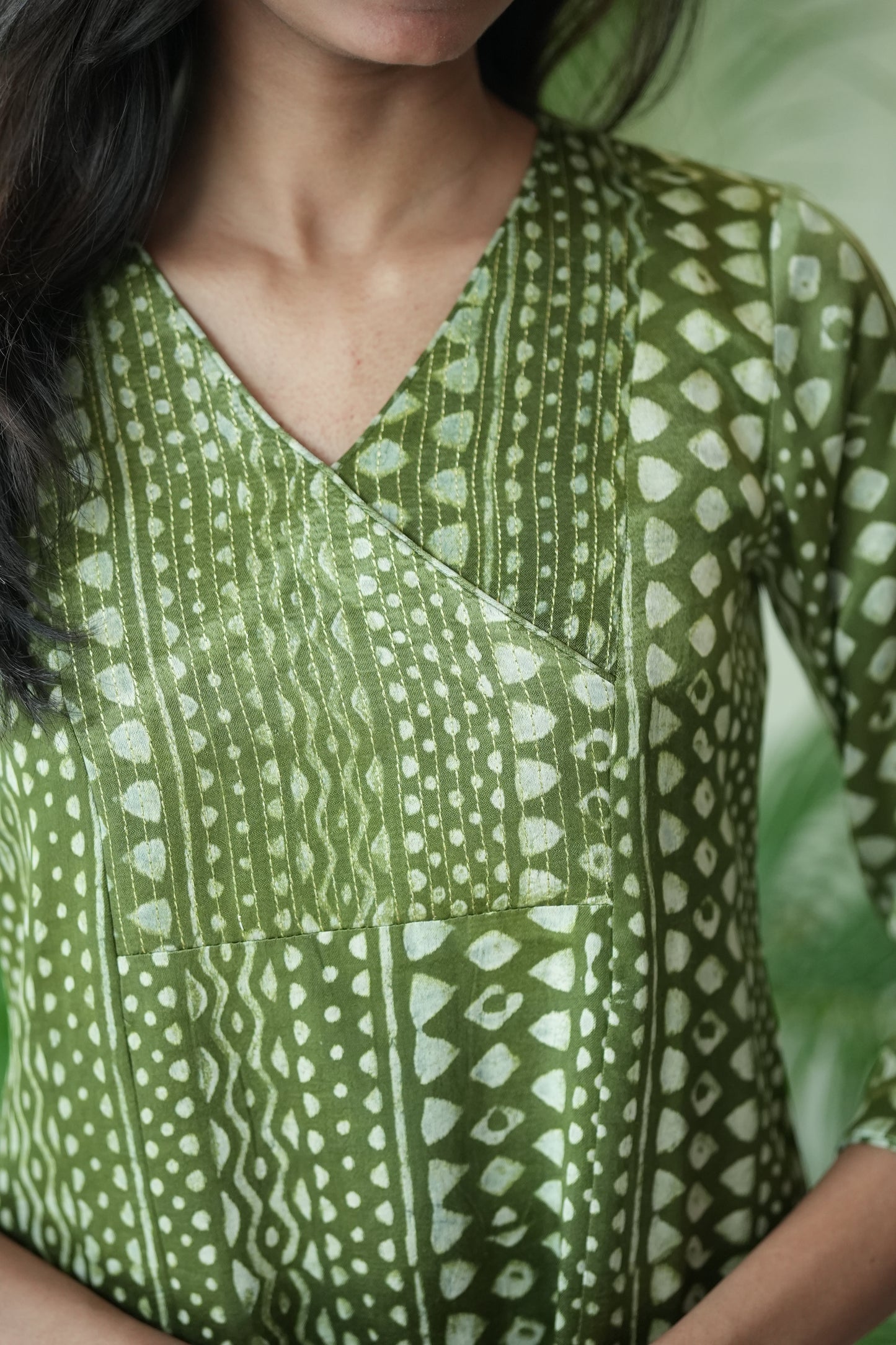 Overlap yoke Kurta