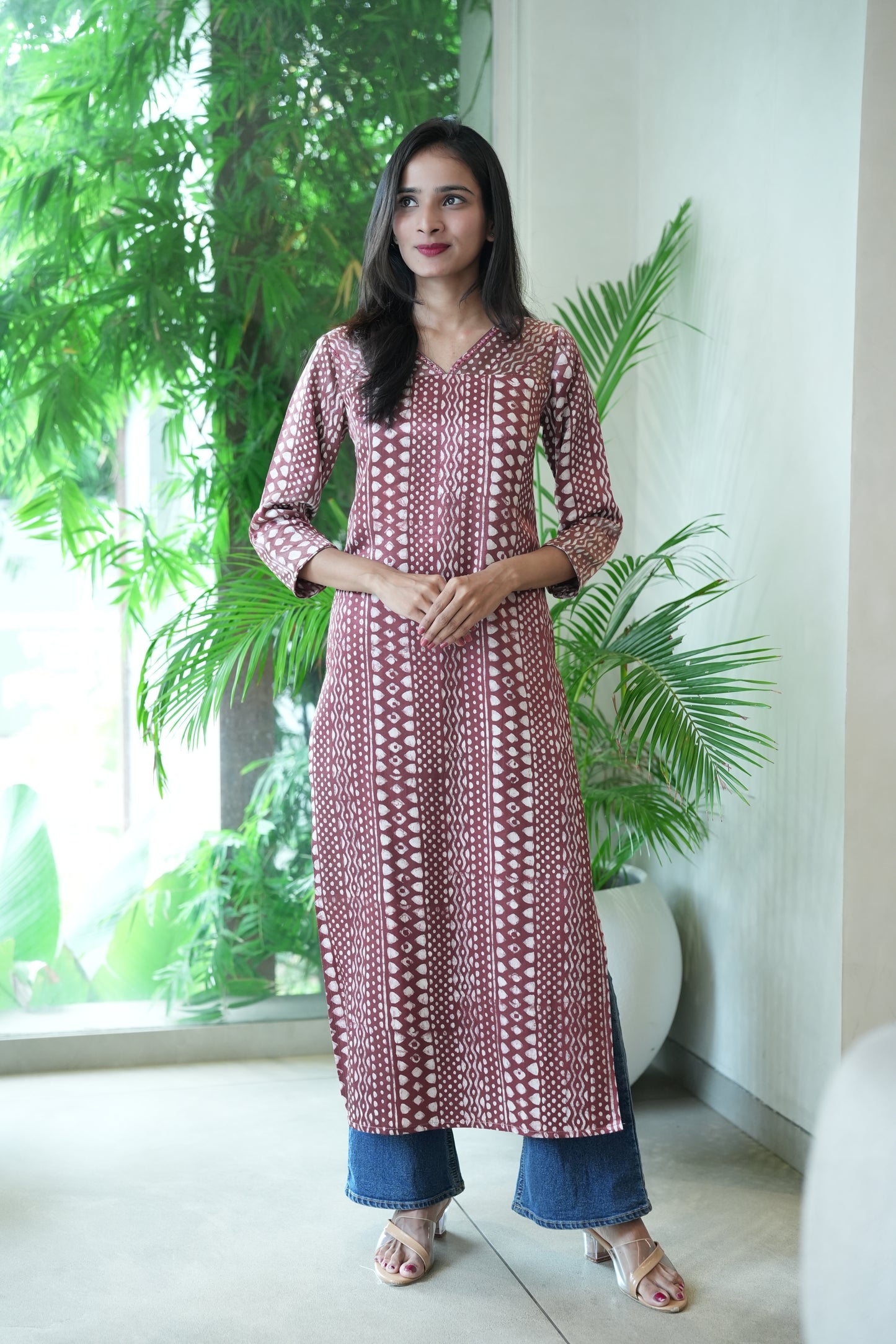 Sequin accent kurta