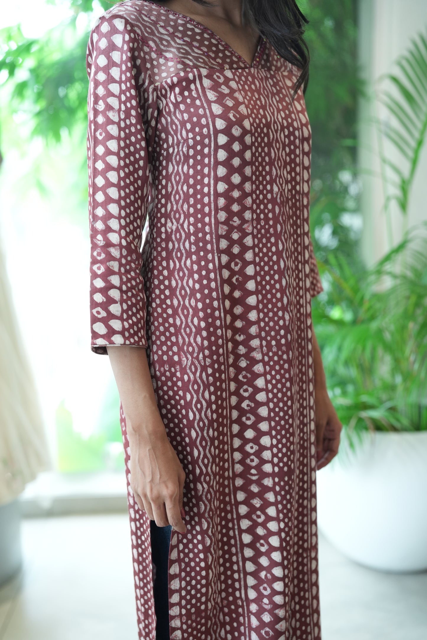 Sequin accent kurta