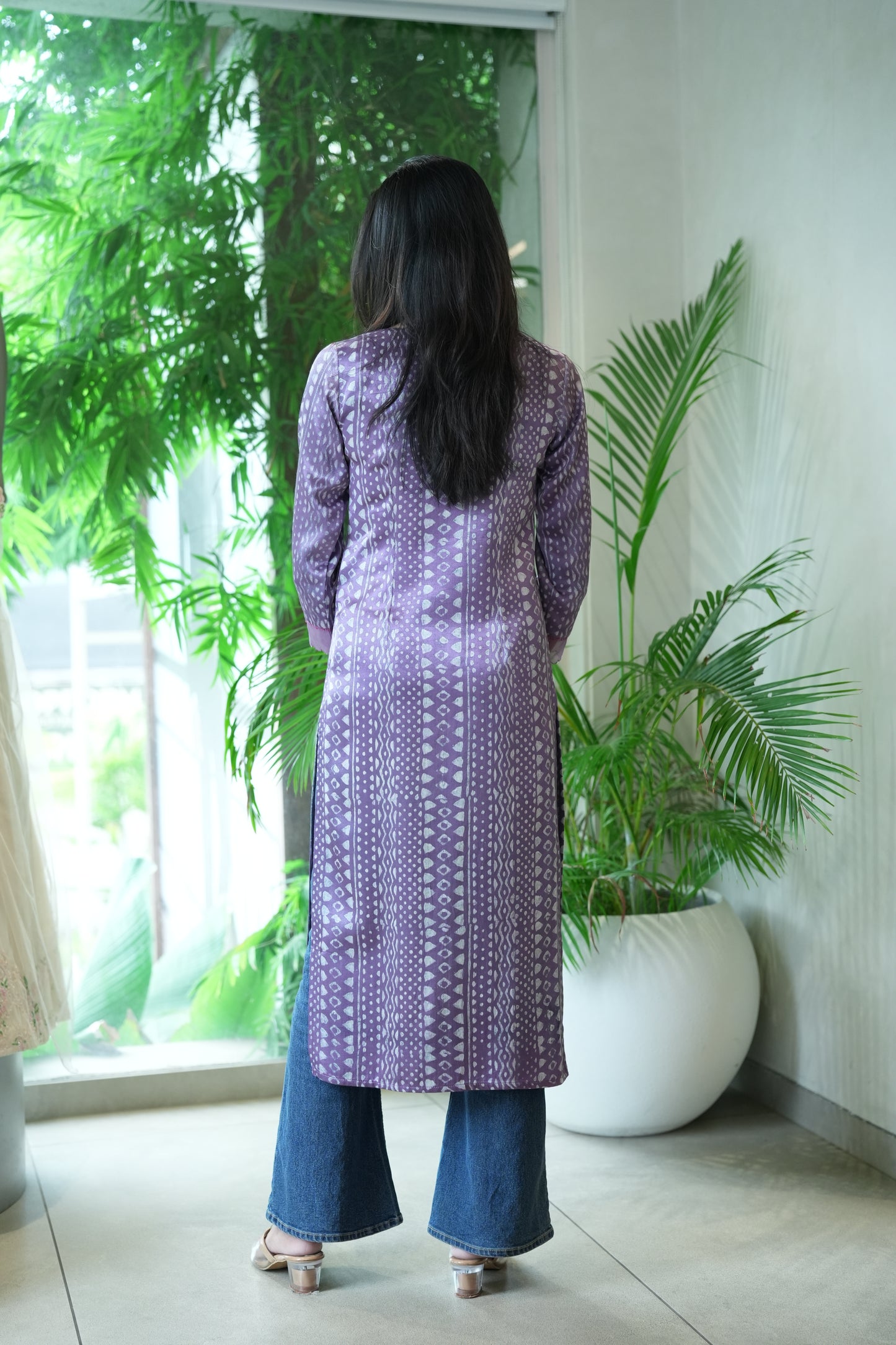 Scallop border kurta