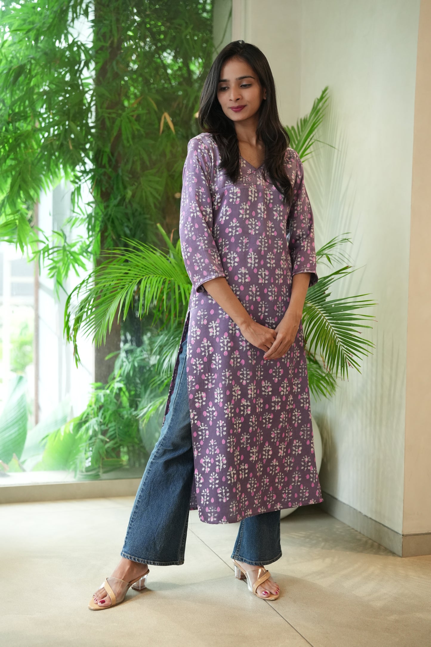 Overlap yoke kurta