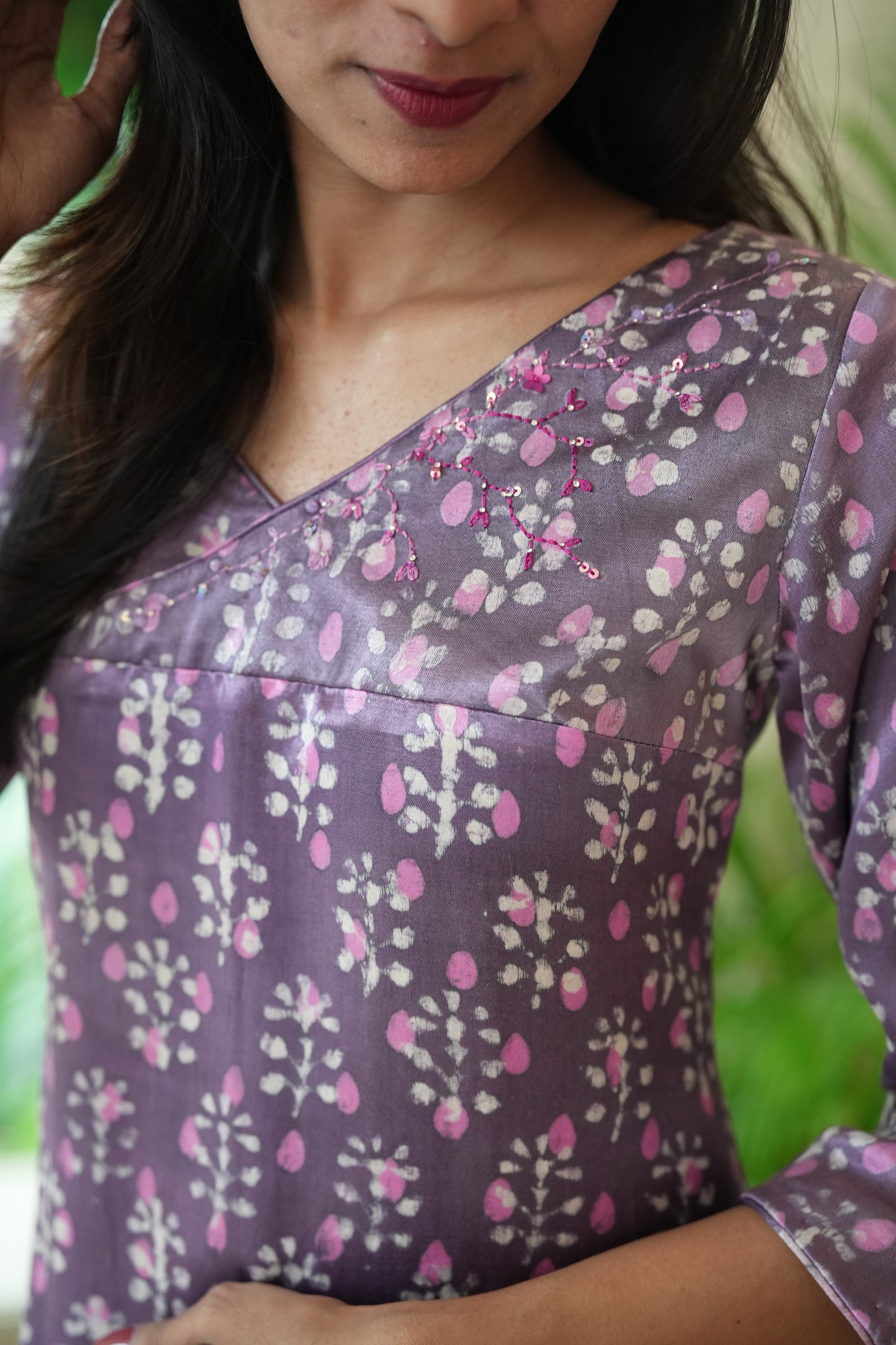 Overlap yoke kurta