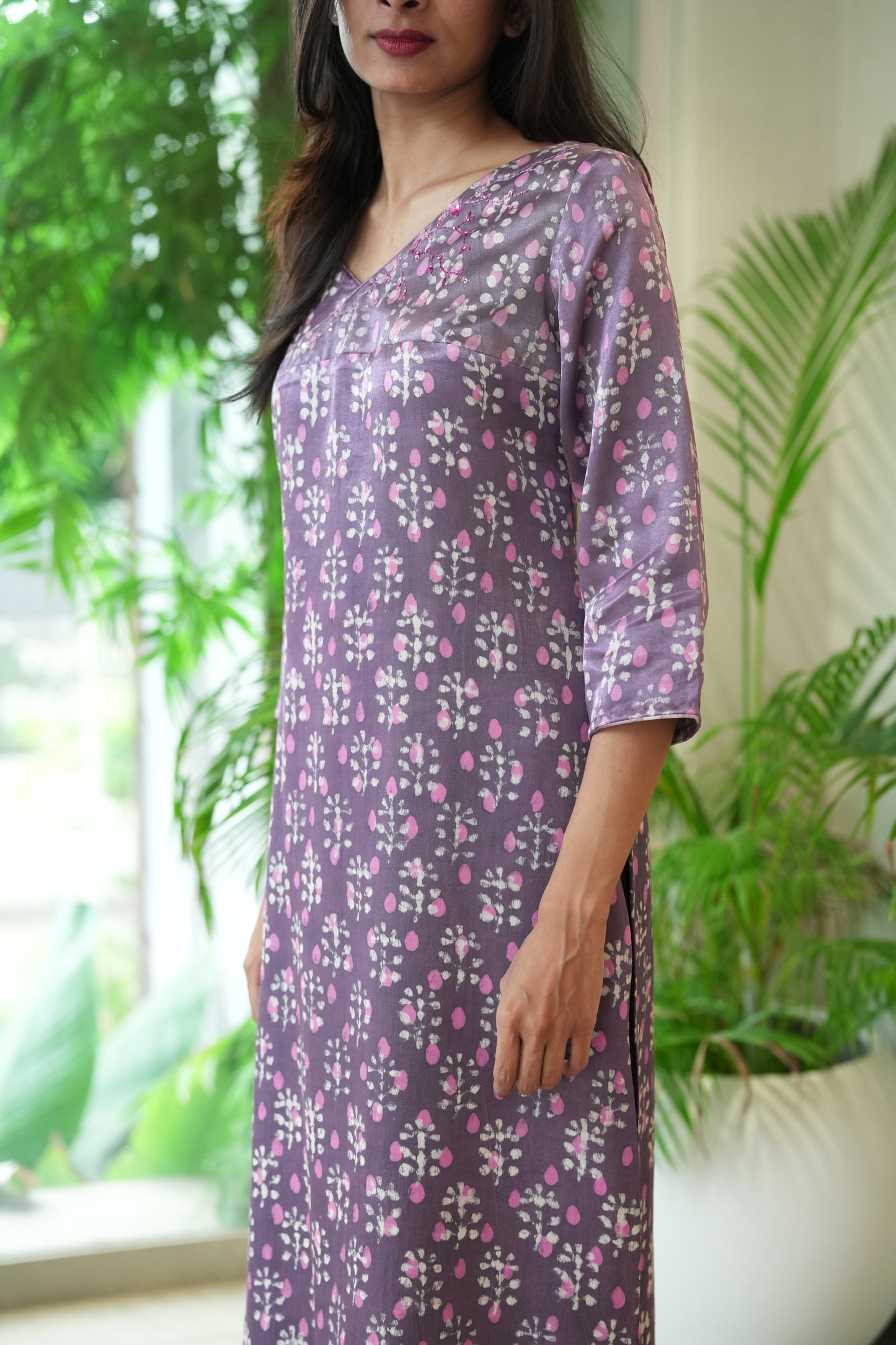 Overlap yoke kurta