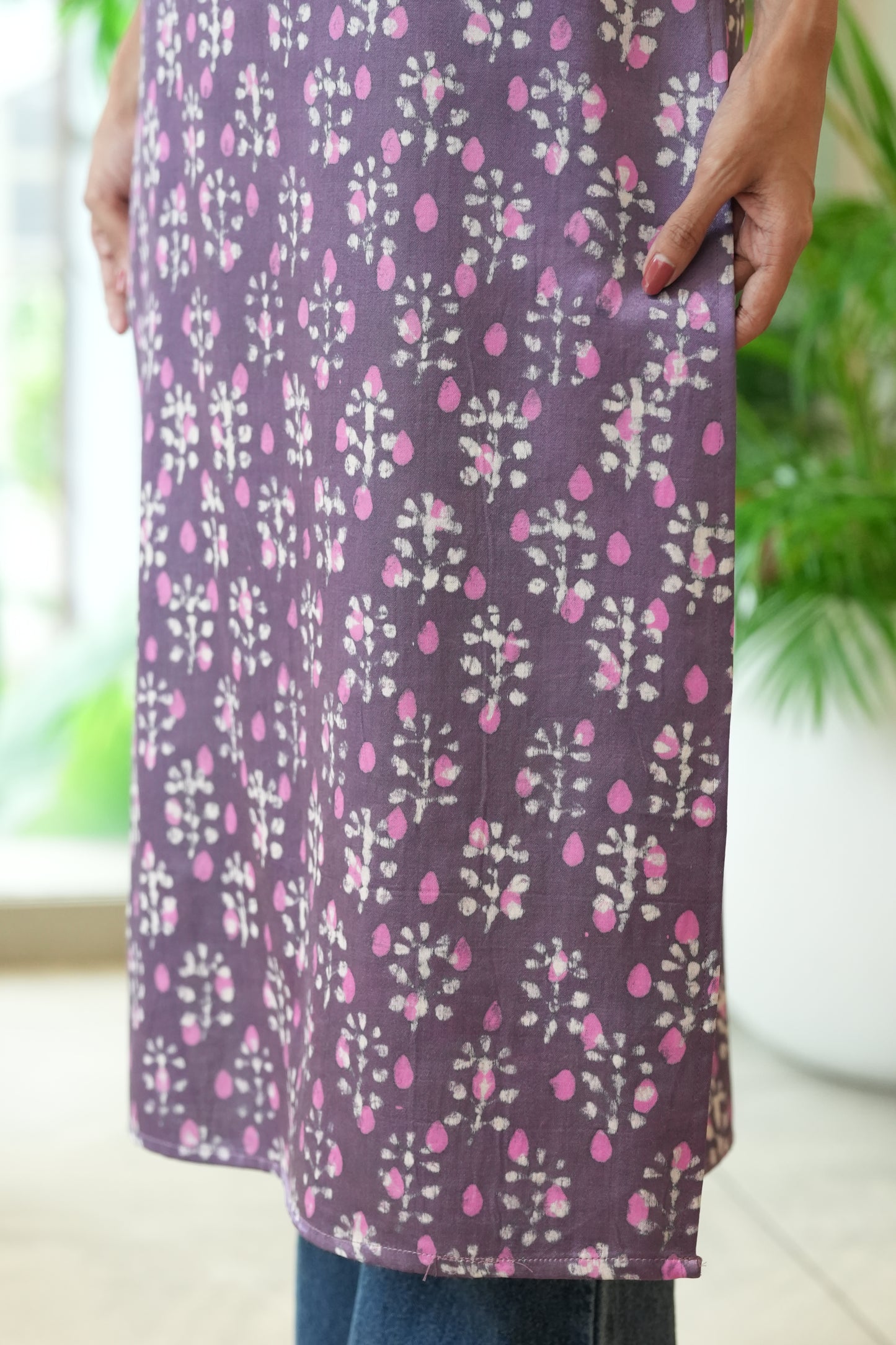 Overlap yoke kurta