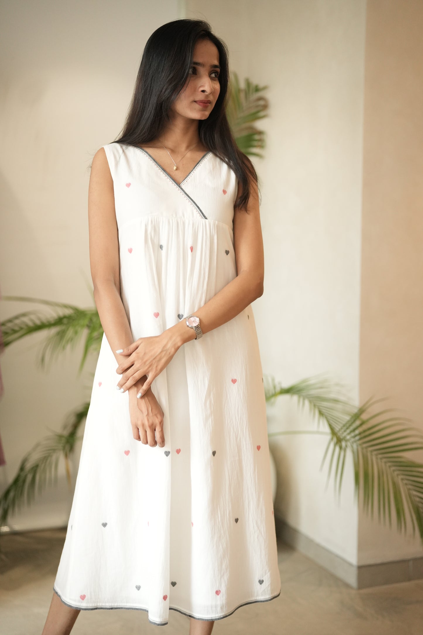 Offwhite Handloom Frock
